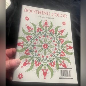 Soothing Color Floral Collection Coloring book. New